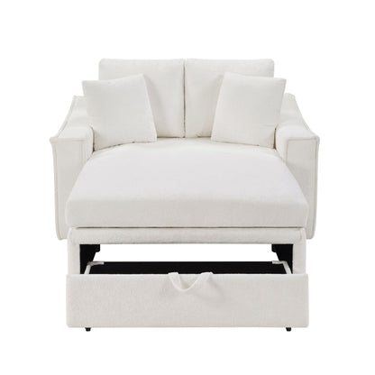 Modern Chaise Sofa With Hidden Storage For Living Room