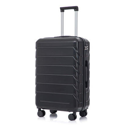 Hard Shell Luggage With Scratch Resistant Surface, 4 Wheels, Combination Lock & Side Hooks