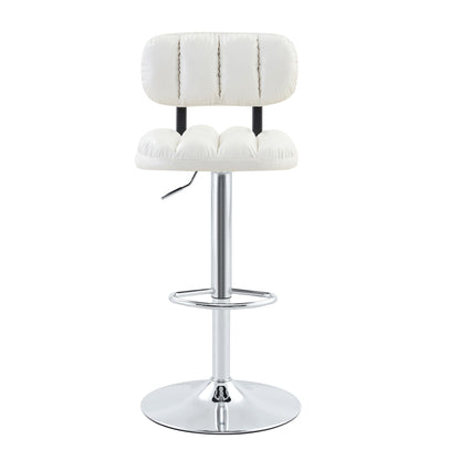 Adjustable Height Bar Stools With Footrest For Kitchen Island (Set of 2)