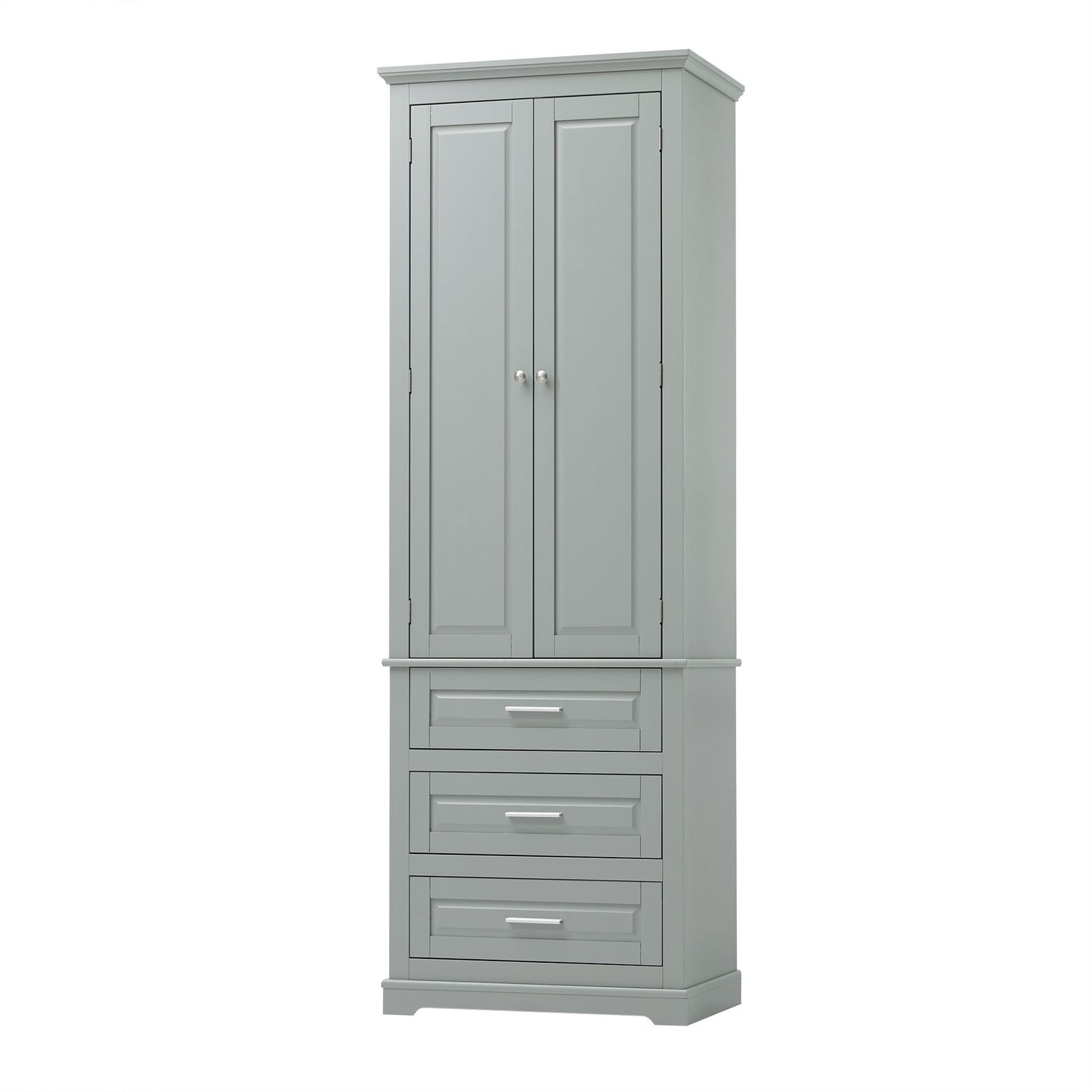 Tall Storage Cabinet With 3 Drawers For Bathroom