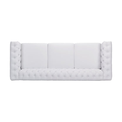 Chesterfield Style 3 Seater Sofa With Deep Button Tufting