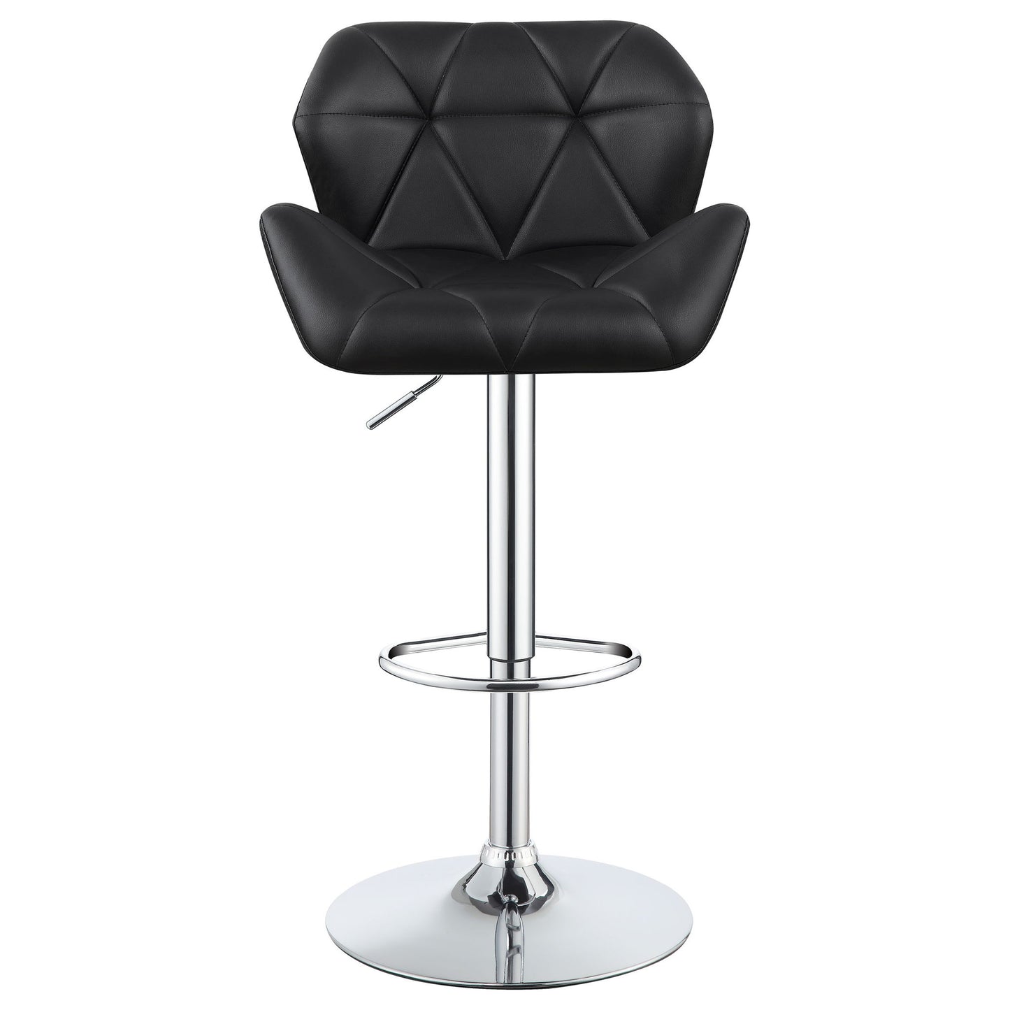 Adjustable Bar Stool With Height-Adjustable Base (Set of 2)