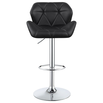 Adjustable Bar Stool With Height-Adjustable Base (Set of 2)