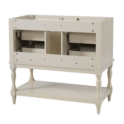 Modern Bathroom Vanity Cabinet With 4 Drawers