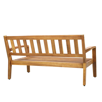 2 Piece Outdoor Conversation Set (Loveseat & Coffee Table With Water-Resistant Cushions)