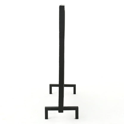 Thayer - Single Panel Iron Fireplace Screen With Geometric Design