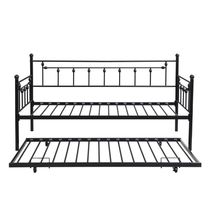 Twin Daybed With Trundle - Black