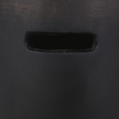 Outdoor End Table With Cutout Handle - Copper