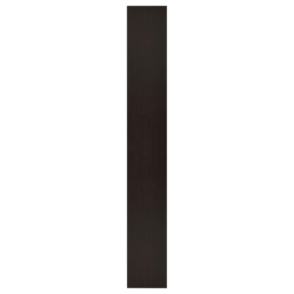 Rectangular Bookcase Tall Slim Storage With 9 Shelves - Brown