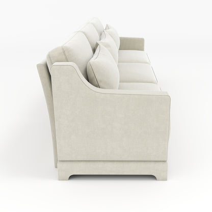 Elegant Sofa With Ergonomic Design And Lumbar Pillows