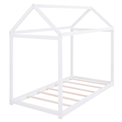 Wooden House Shaped Bed