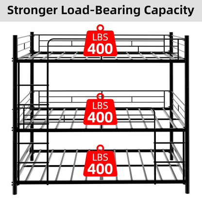 Triple Frame Bed With Built In Ladder
