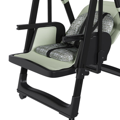 Convertible Baby High Chair To Rocker With 5 Point Harness