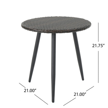 Kenneth - 3 Pieces Chat Set Outdoor Furniture - Brown Multi
