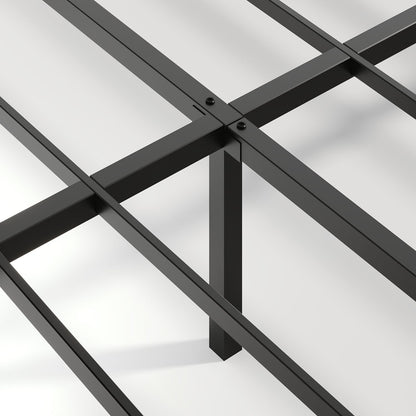 Floating Bedstead With Charging Station And LED Lights