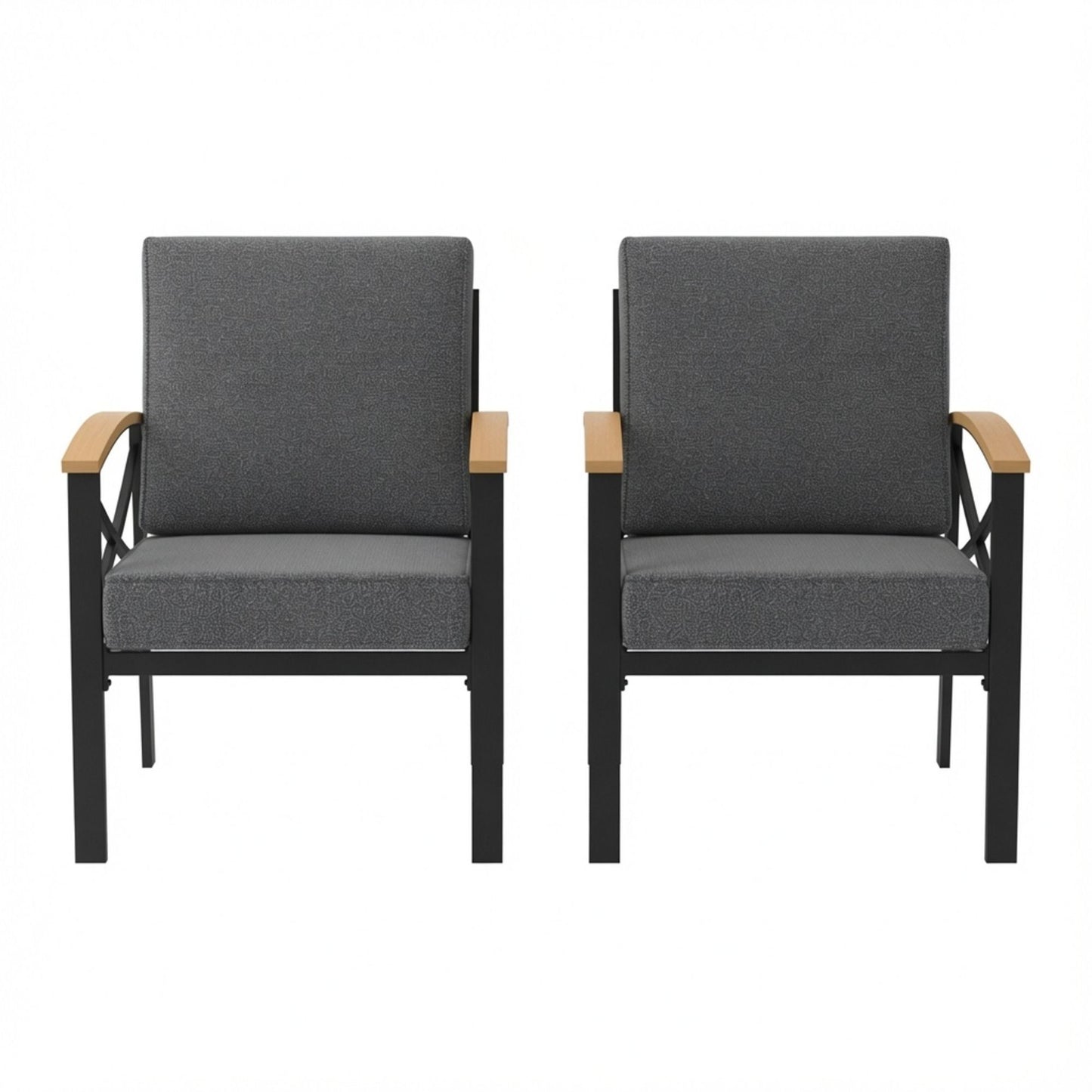 Outdoor Patio Armchair, All Weather (Set of 2)