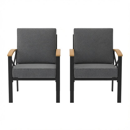 Outdoor Patio Armchair, All Weather (Set of 2)