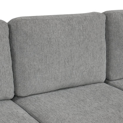 Modern U-Shaped Sectional Sofa Convertible Pull-Out Sofa Bed With USB Ports And Cup Holders