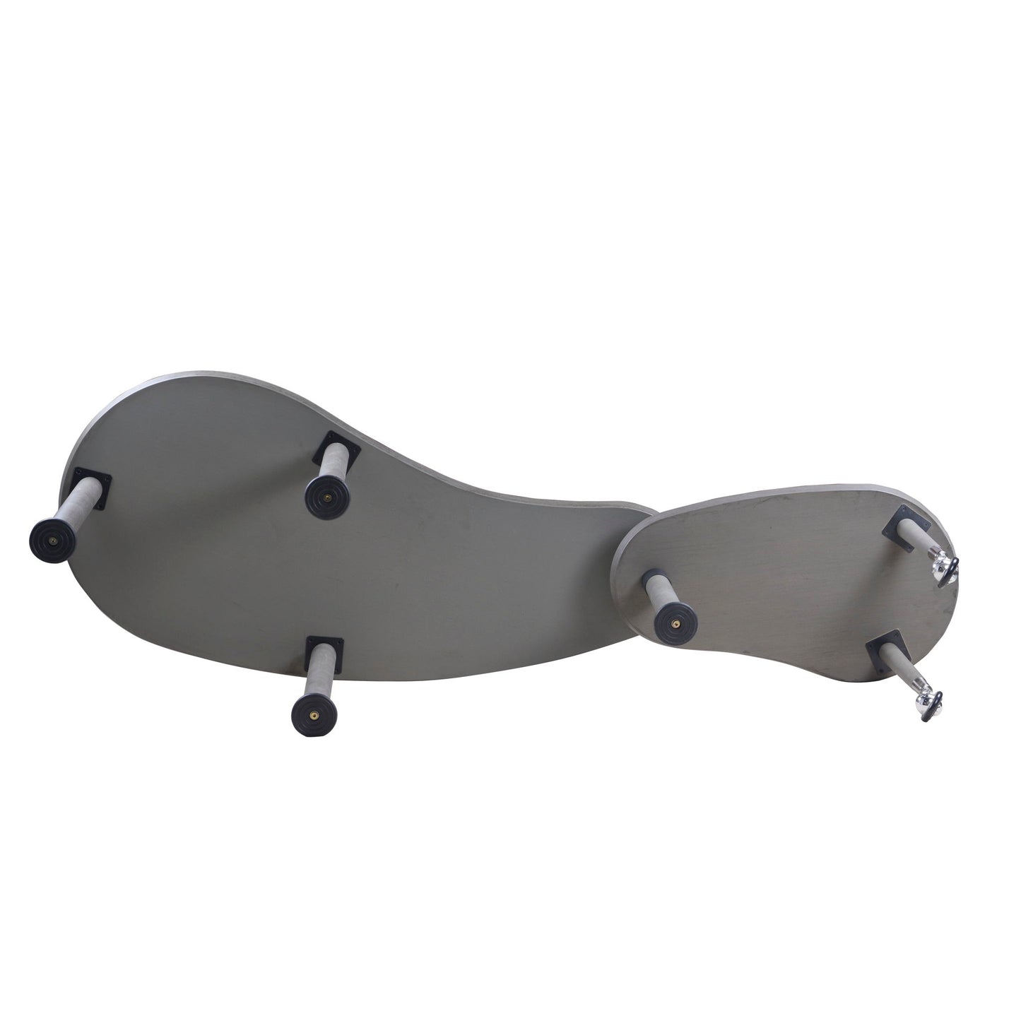 Rotatable Cocktail Table With Solid Legs, 360 Degree Rotating