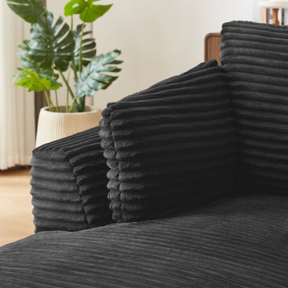 Oversized Chaise Lounge Chair Indoor - Black