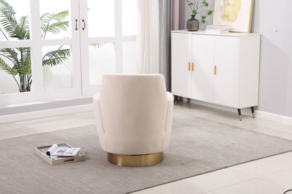 Teddy Swivel Barrel Chair, Swivel Accent Chairs Armchair For Living Room