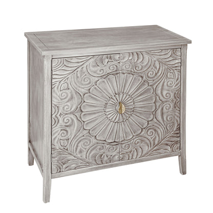 2 Door Cabinet, Suitable For Bedroom - Light Gray