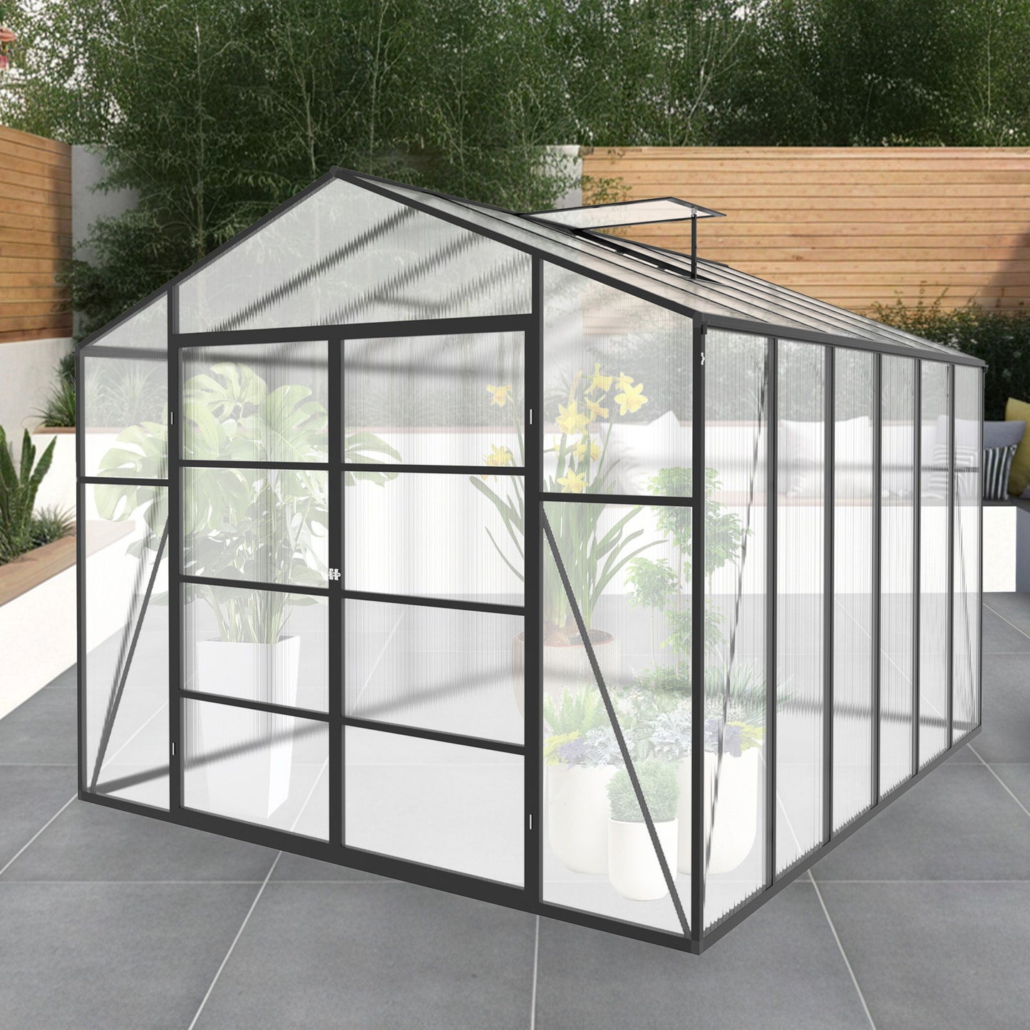 Gain Height Windproof Aluminum house With Raised Base