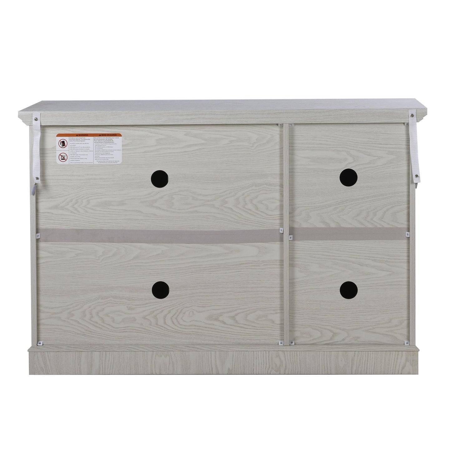 Storage Cabinet With 3 Mirrored Acrylic Doors, Adjustable Shelves