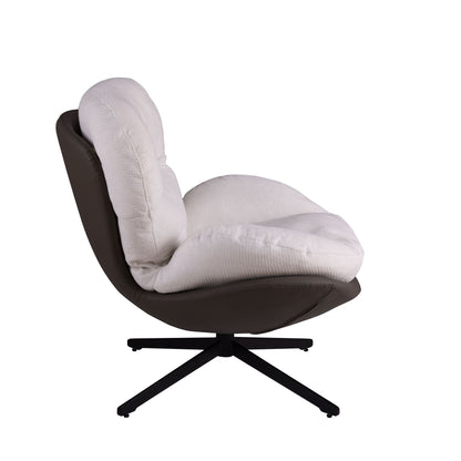 360° Swivel Office Chair, No Wheels