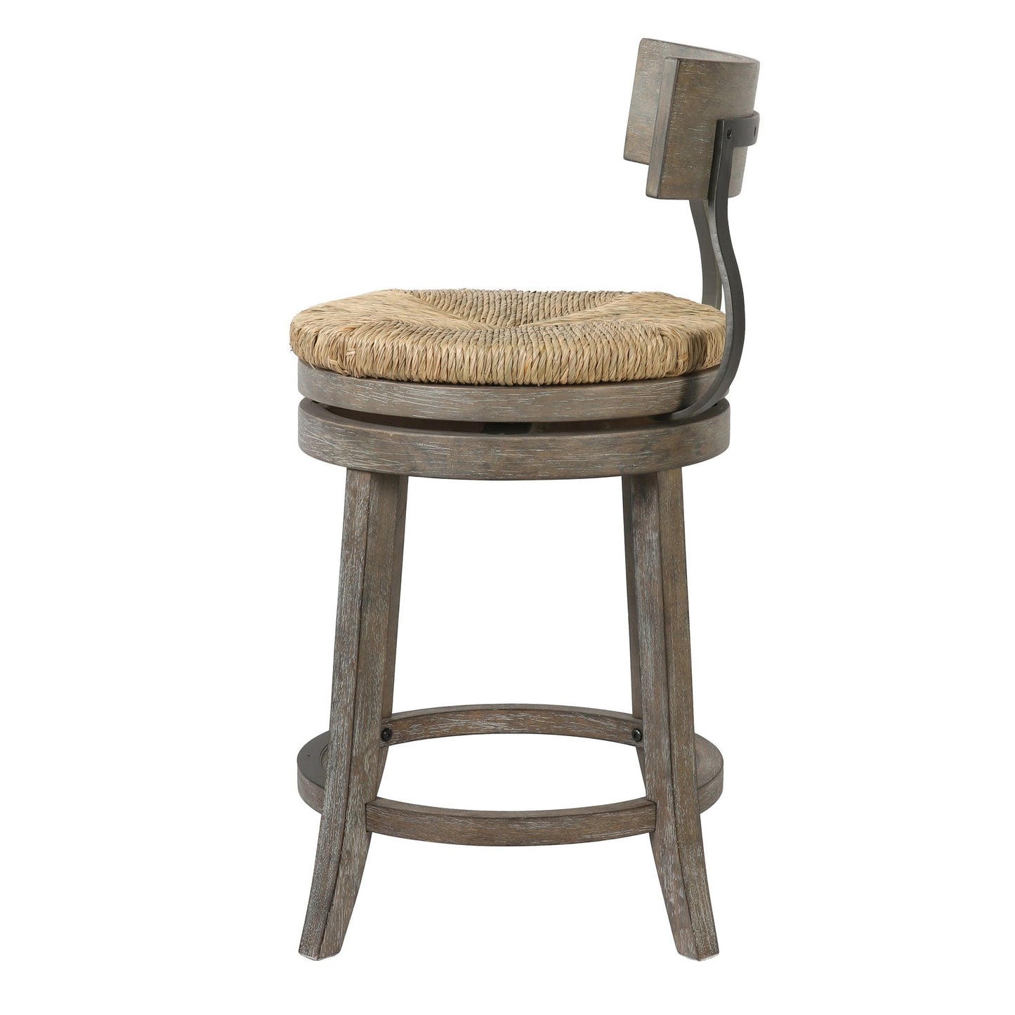 Stool With Natural Seagrass Seat