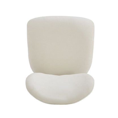 Modern Upholstered Dining Chairs With Metal Legs (Set of 2) - Beige