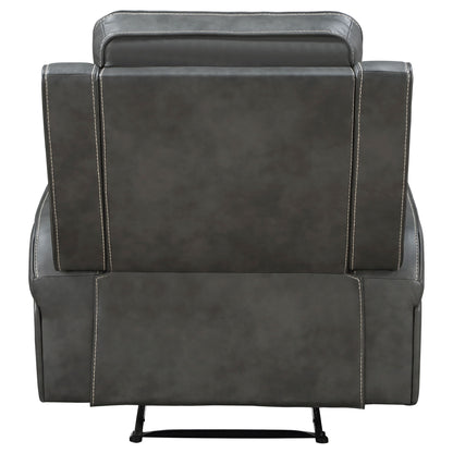 Forrest - Recliner Chair With Tufted Upholstery - Gray
