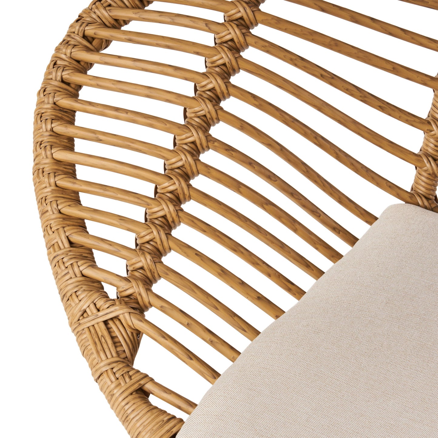 Cordella - Outdoor Woven Wicker Chairs With Cushions, (Set of 2)