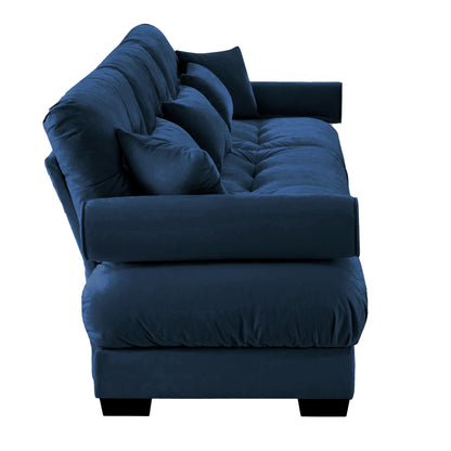 Super Comfort Oversized Modular Sectional Sofa With Movable Ottoman