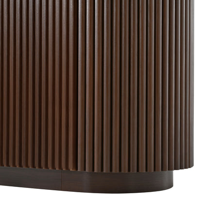 TV Stand With Fluted Tambour Style Door
