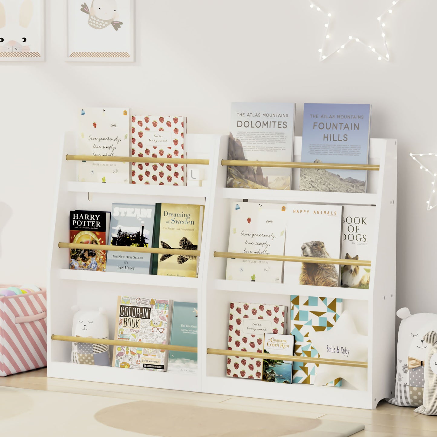 3 Tier Book Shelf, Compact Storage For Bedrooms