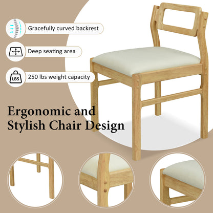 5 Piece Extendable Wood Square Dining Table Set With 2 Drop Leaves
