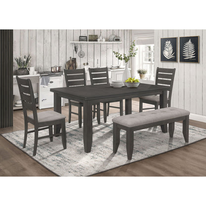 Padded Seat Side Chairs With Tapered Slats (Set of 2)