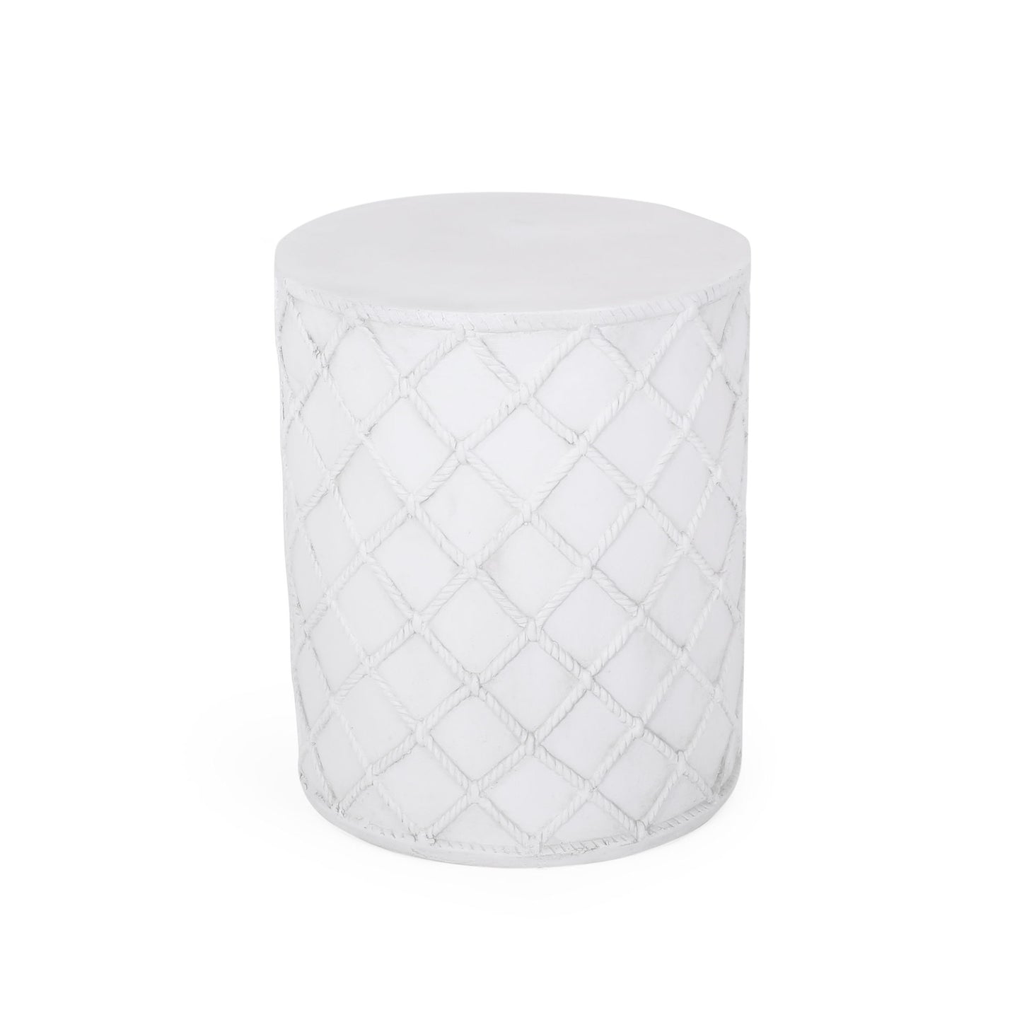 End Table, Outdoor - Antique White