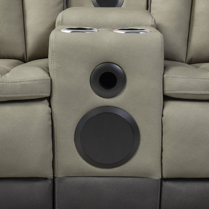 Bruno - Power Reclining Loveseat With Bluetooth Speakers