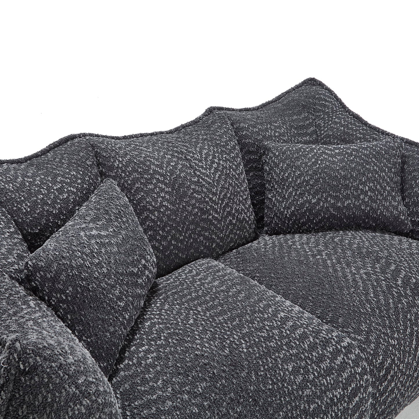 Comfortable Dual Beanbag Chair With High Resilience Foam Core For 2 People