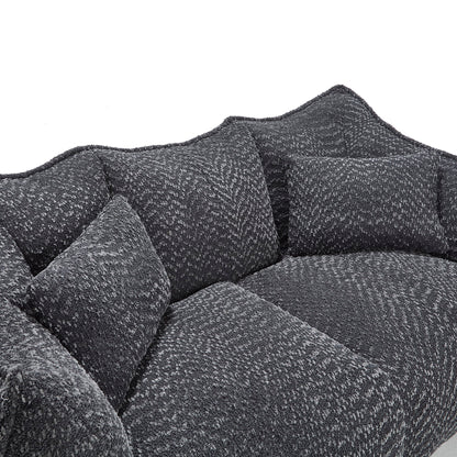 Comfortable Dual Beanbag Chair With High Resilience Foam Core For 2 People