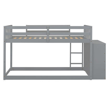 Bunk Bed With 4 Drawers And 3 Shelves