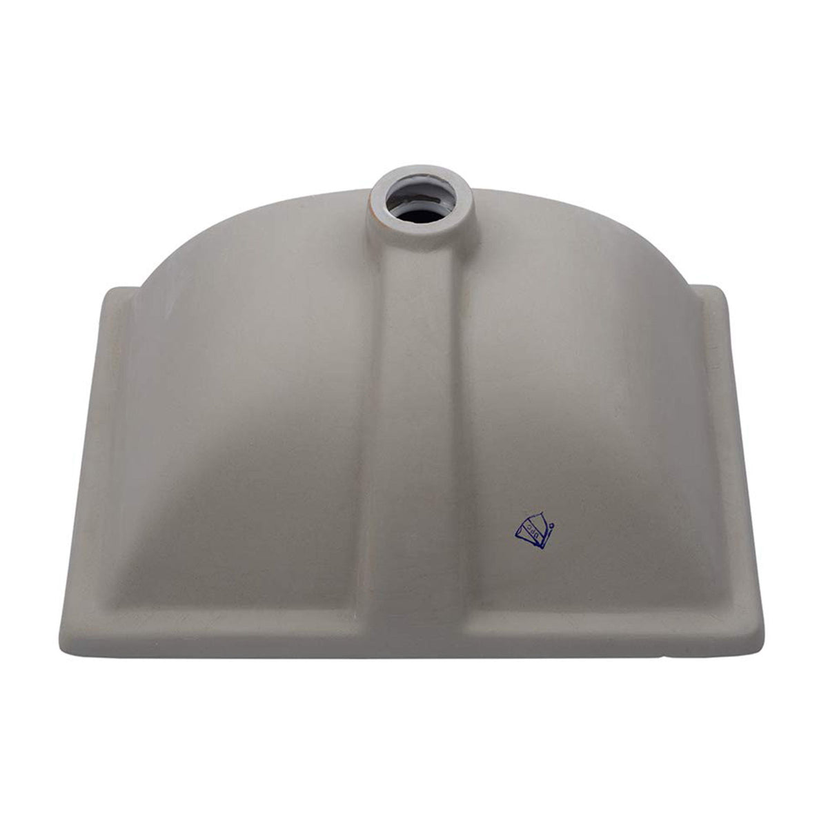 European Style Ceramic Rectangular Undermount Bathroom Sink With Overflow