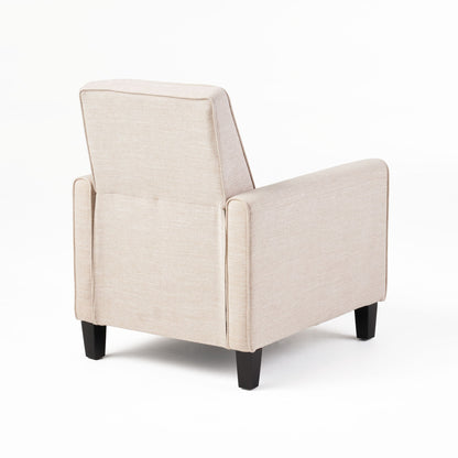 Upholstered Push Back Recliner Chair For Living Room