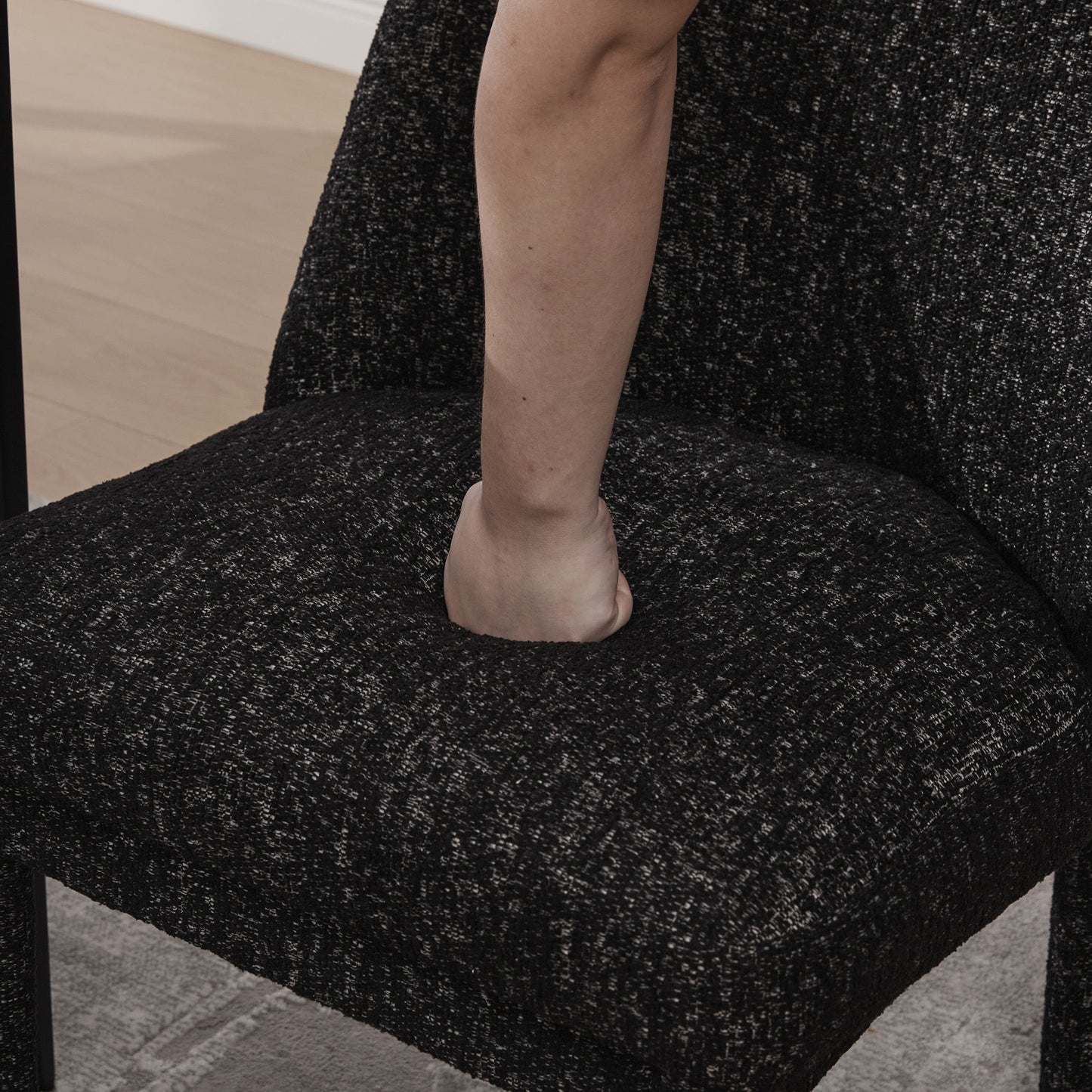 Wide Minimalist Dining Chair
