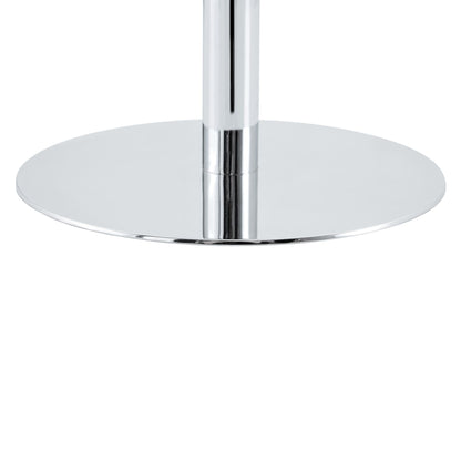 Circular Bar Table - White / Silver
