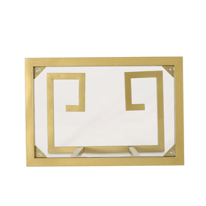 Modern Glam C Shaped End Table With Tempered Glass Top - Gold