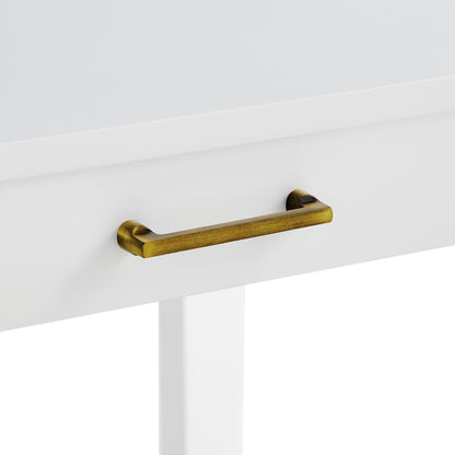 Alleyville - Square Dining Table With Storage Drawer - White