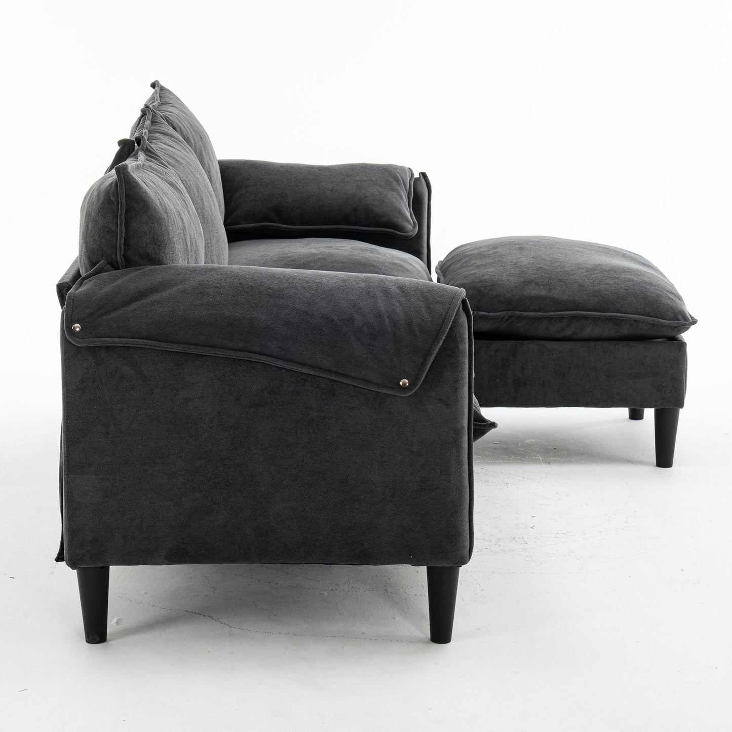 Convertible Combination Sofa With Footstools With Storage